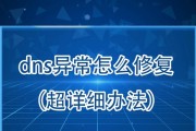 解决电脑网络中的DNS错误（深入了解DNS错误及其解决方法）